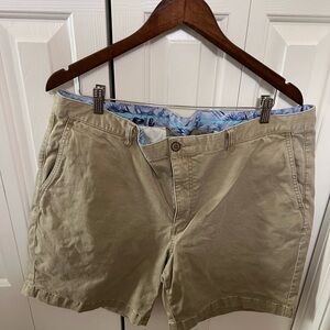 Tommy Bahama Men's Khaki Tan Flat Front Shorts